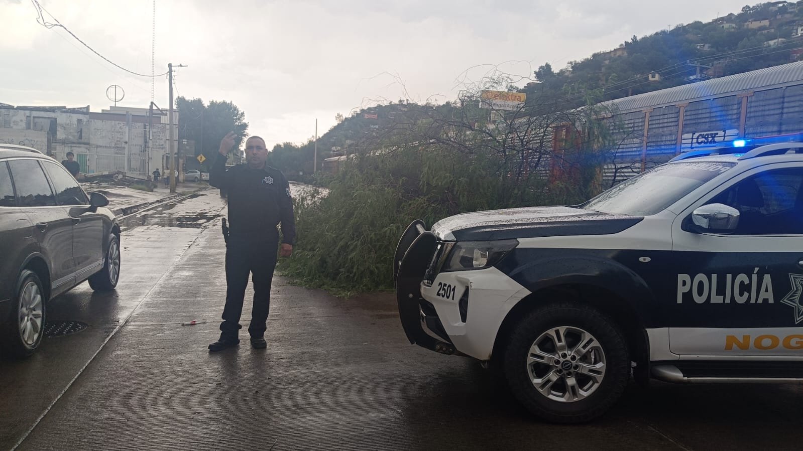 Reportan saldo blanco tras intensa lluvia