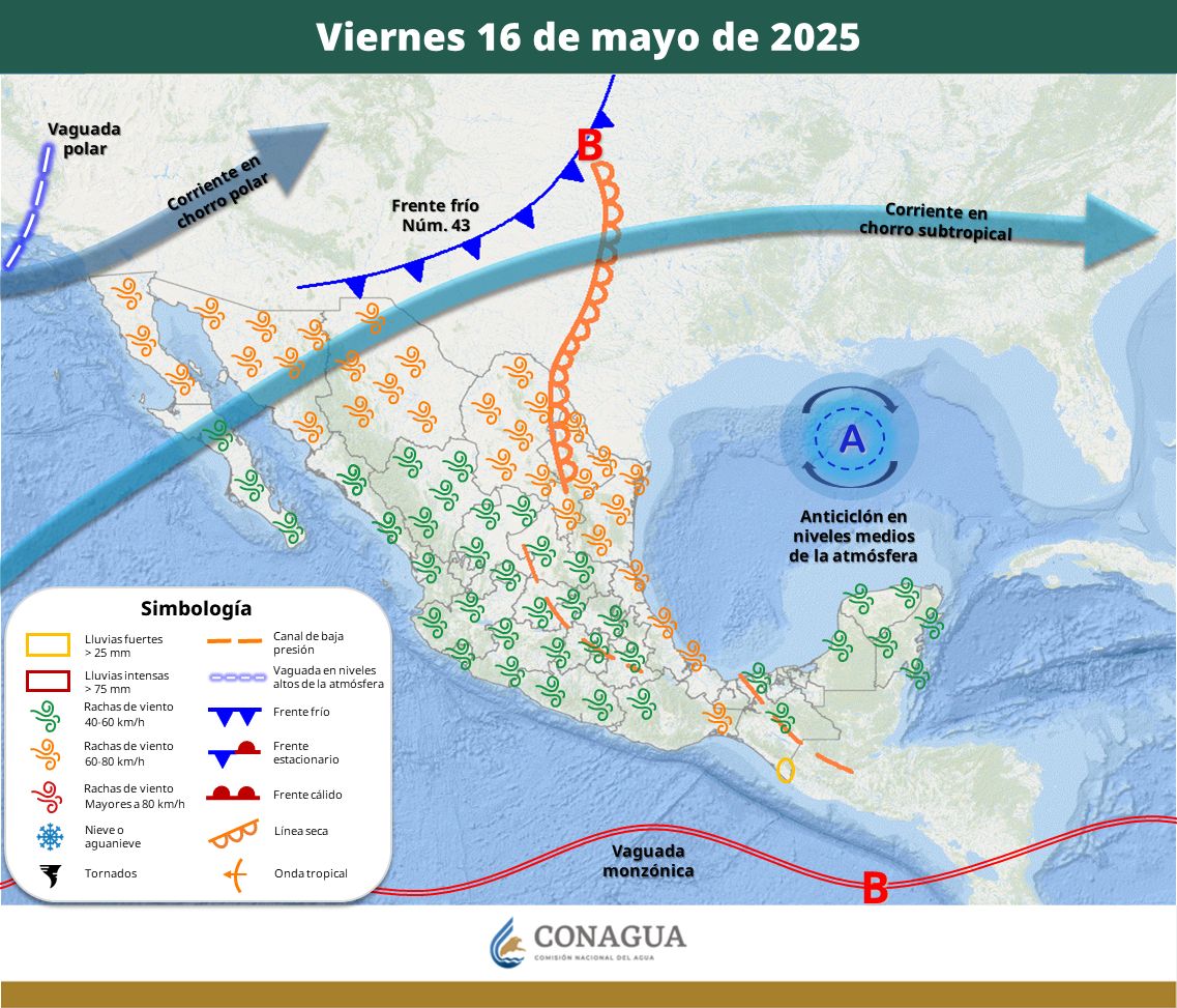 Persisten fuertes vientos en la zona fronteriza de Sonora