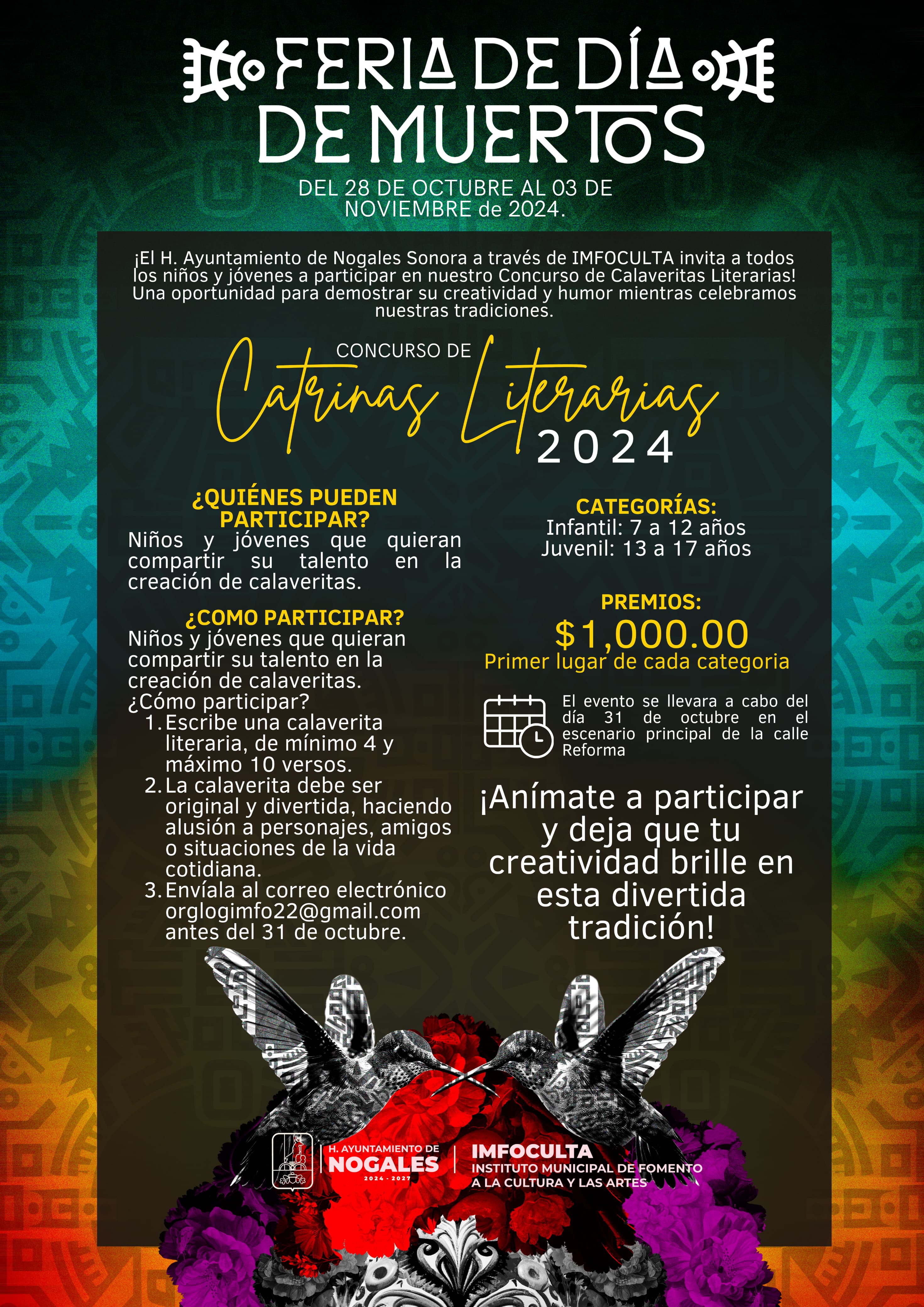 Convocan a concurso calaveritas literarias