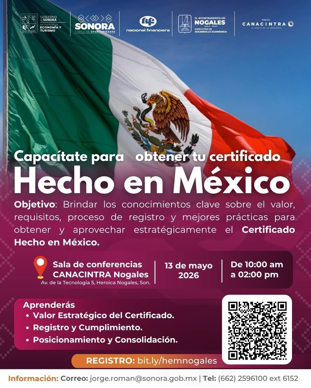 Invitan a capacitación para obtener distintivo “Hecho en México”